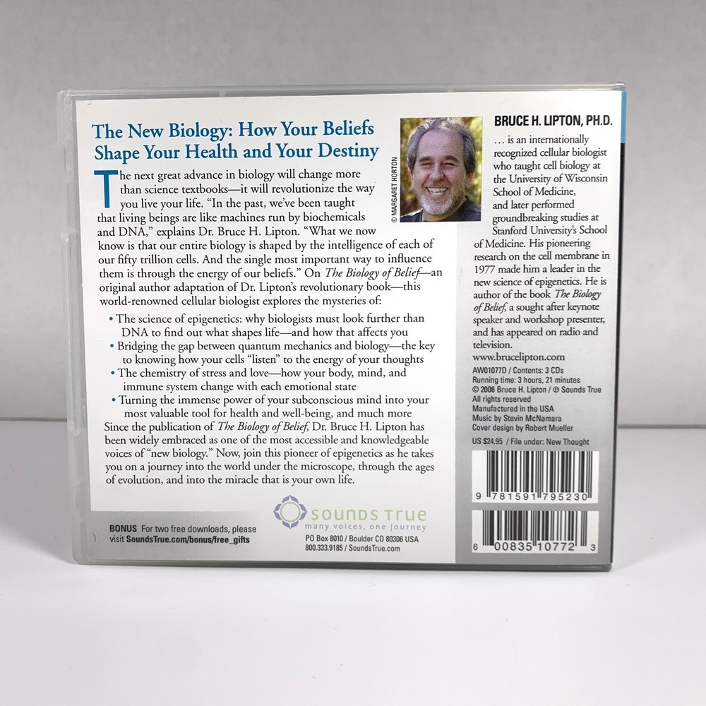 The Biology of Belief: Unleashing the Power of Consciousness -Bruce H. Lipton CD - Picture 3 of 12